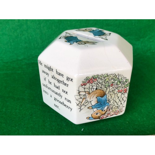 573 - Wedgwood Beatrix Potter ceramic money box