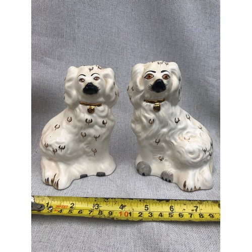 595 - Pair of Beswick Staffordshire dogs.