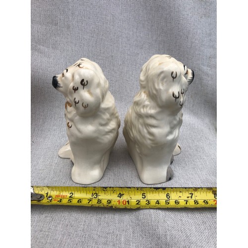 595 - Pair of Beswick Staffordshire dogs.