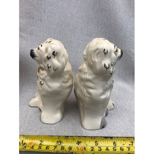 595 - Pair of Beswick Staffordshire dogs.