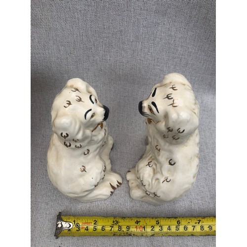 595 - Pair of Beswick Staffordshire dogs.