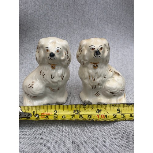 596 - Pair of Beswick Staffordshire dogs.