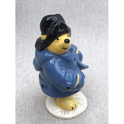 599 - Coalport Paddington takes a walk figurine. Repair two legs and back of hat