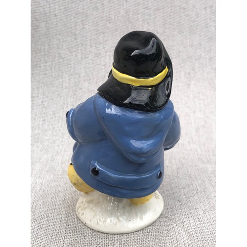 599 - Coalport Paddington takes a walk figurine. Repair two legs and back of hat