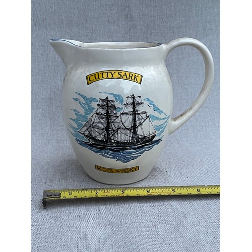 625 - Cutty Sark scots whisky jug by Amberglade