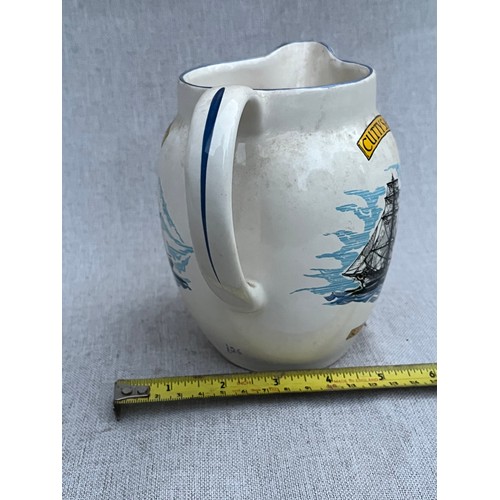 625 - Cutty Sark scots whisky jug by Amberglade