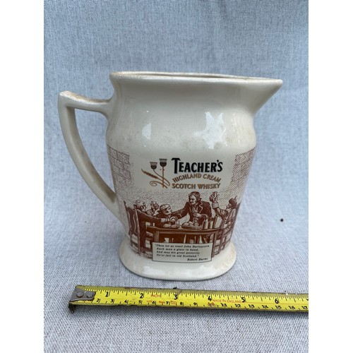 646 - Teachers Highland Cream Scotch Whisky Jug by Seton Pottery