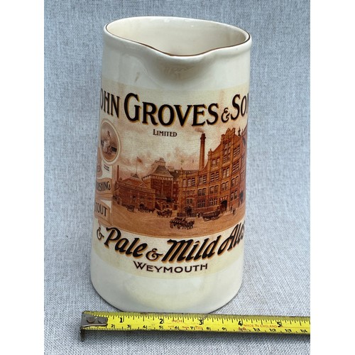 647 - Juhn Groves & Sons Stout & Mild Pale Ale jug Weymouth by Amberglade