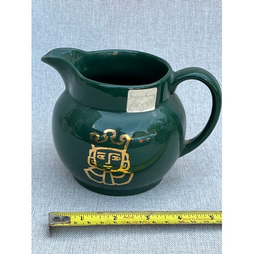 669 - Green King Jug by Wade