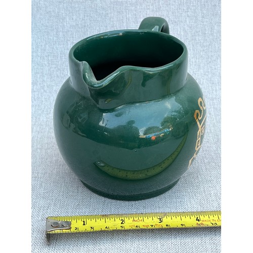 669 - Green King Jug by Wade