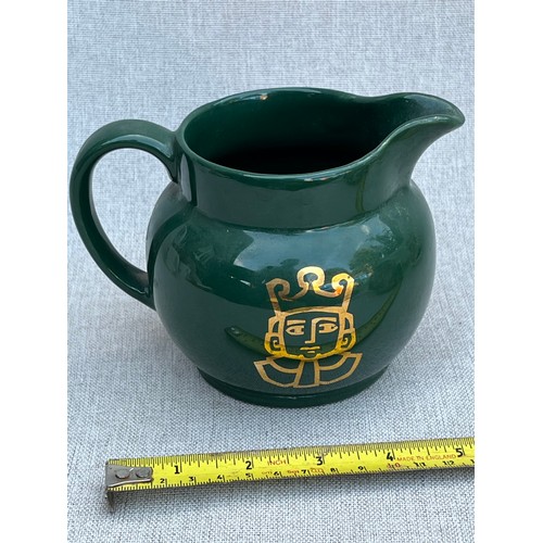 669 - Green King Jug by Wade