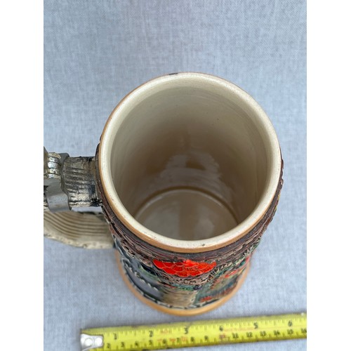 673 - West German Stein 1L marked under