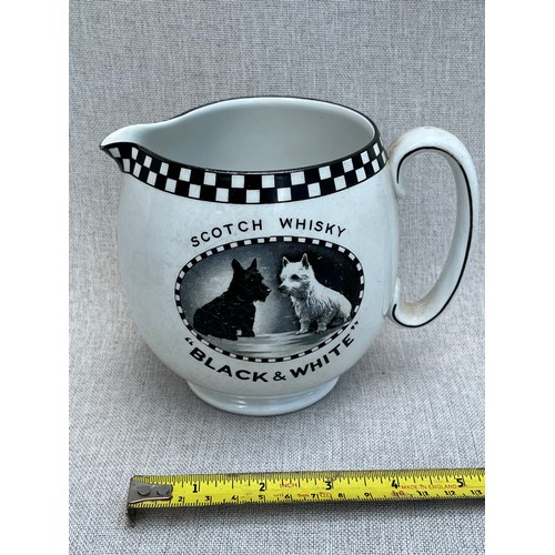 699 - Black & White Scotch Whisky Jug by Wade