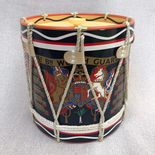 704 - Welsh guard plastic drum  ice bucket by regimental replicas.