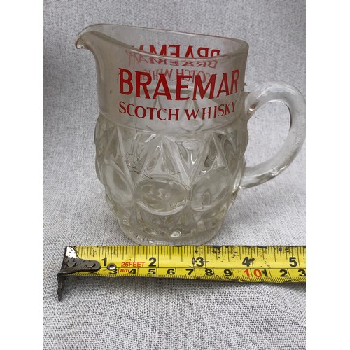 719 - Braemar Scotch Whisky glass jug