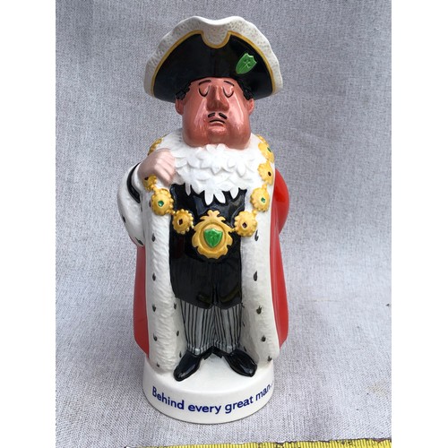 781 - Mayor Figurine. Behind every great man. Beswick Style. Not signed.