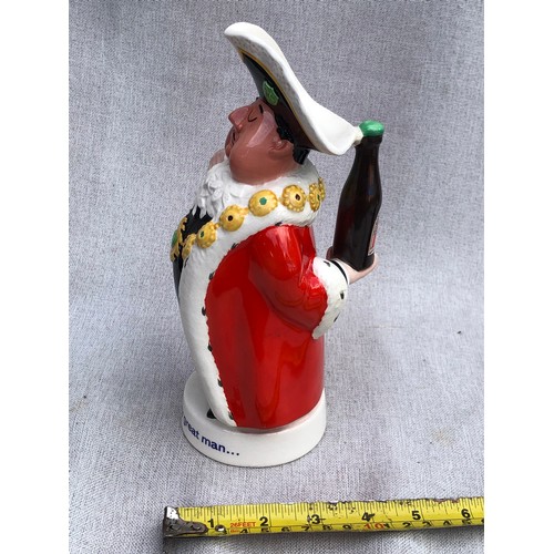 781 - Mayor Figurine. Behind every great man. Beswick Style. Not signed.