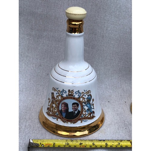 785 - Bell’s Scotch Whisky decanter commemorating the marriage of Prince Andrew with Sarah Ferguson by Wad... 