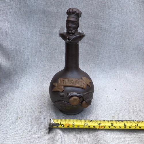 786 - Calvados bottle flask with stopper numbered 72.