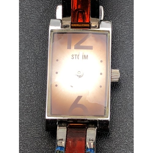 115 - Storm Diva Square Watch Japanese quartz movement No. 05374nt