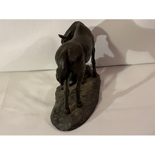 223 - David Geenty Heredities  DG12 Bronze resin figurine of a horse and Foal.