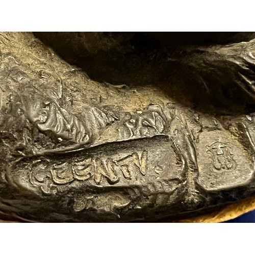 223 - David Geenty Heredities  DG12 Bronze resin figurine of a horse and Foal.