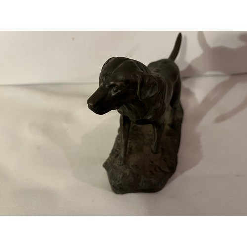 226 - Heredities by Jean Spouse No. JS34 Bronze resin figurine of a Labrador dog