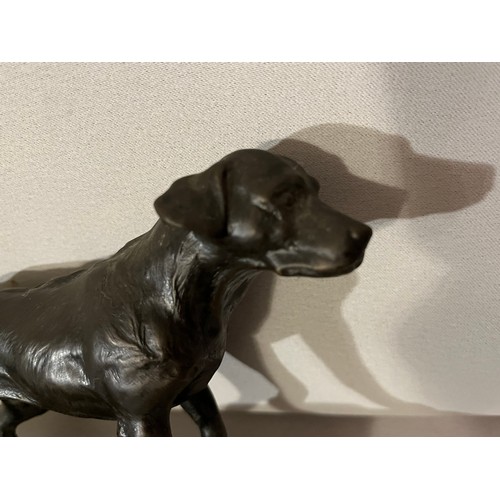 226 - Heredities by Jean Spouse No. JS34 Bronze resin figurine of a Labrador dog