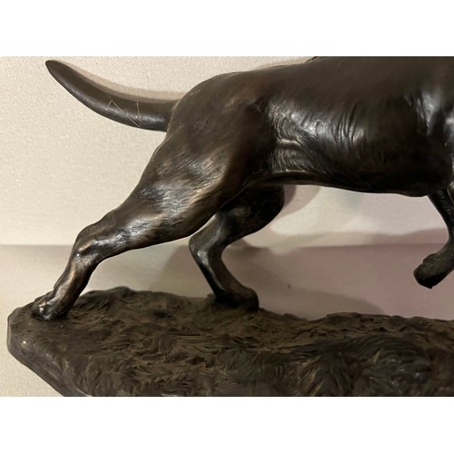 226 - Heredities by Jean Spouse No. JS34 Bronze resin figurine of a Labrador dog