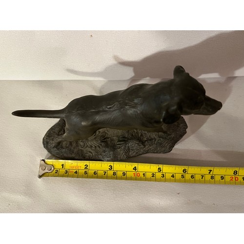 226 - Heredities by Jean Spouse No. JS34 Bronze resin figurine of a Labrador dog