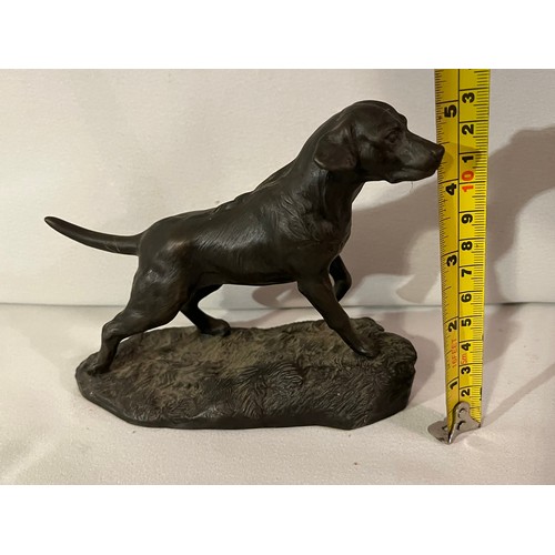 226 - Heredities by Jean Spouse No. JS34 Bronze resin figurine of a Labrador dog