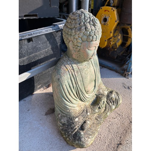 249 - Buddha bronzed concrete statue