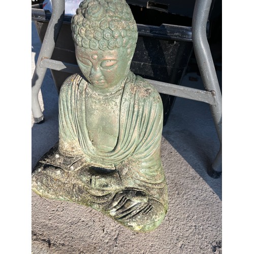 249 - Buddha bronzed concrete statue