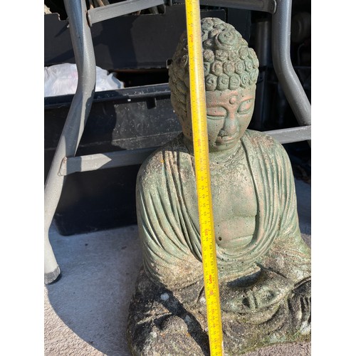 249 - Buddha bronzed concrete statue