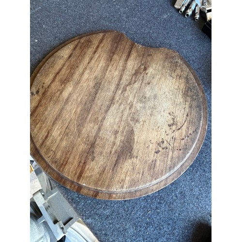 250 - Interesting shaped hardwood breadboard