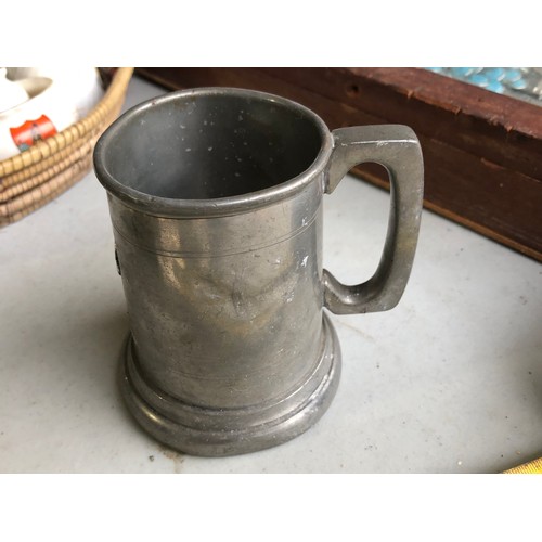 255 - Pewter half pint tankard for the Cival Service Motoring Association. Trophy for 1963 BDB Street Bris... 