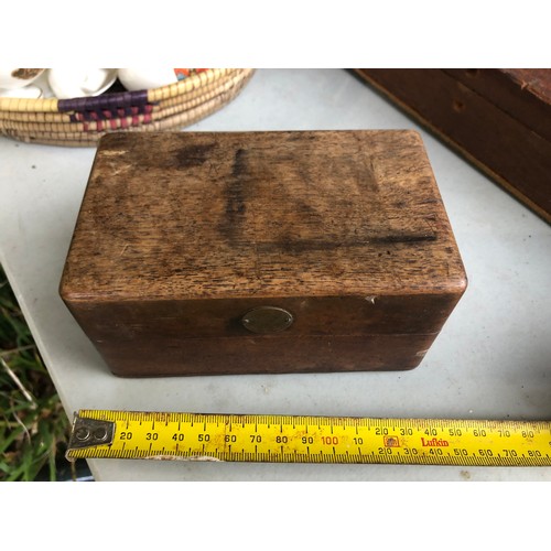 256 - Collectable wooden box with plaque for Boley & Leinen Esslingen A/N.