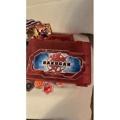 257 - A large collection of Bakugan toys and cards. Very collectable