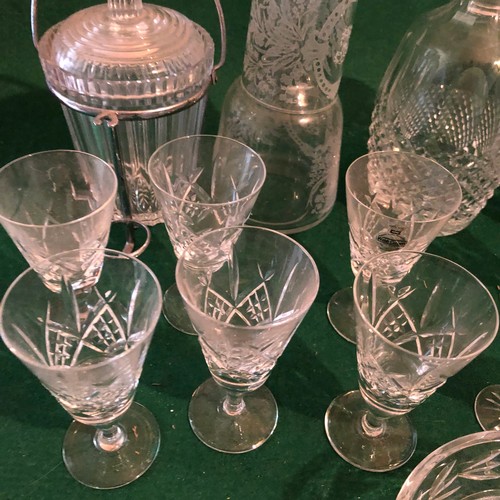 381 - Box of Waterford and Stuart crystal etc