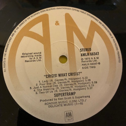 3410 - Supertramp. Crisis? What crisis? AMLH 68347