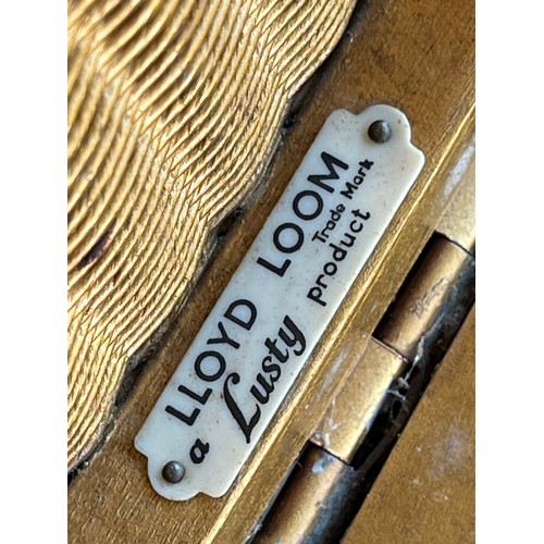 203 - Lloyd loom Laundry basket.