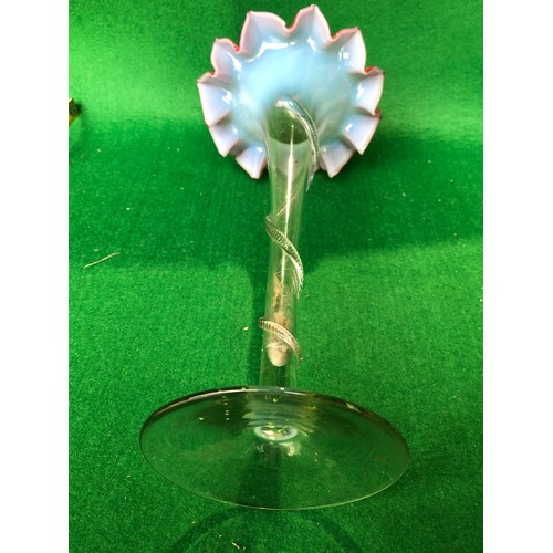 502 - A large Victorian single epergne vase