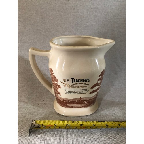 762 - Teachers Highland cream scotch whisky jug by Seton pottery.