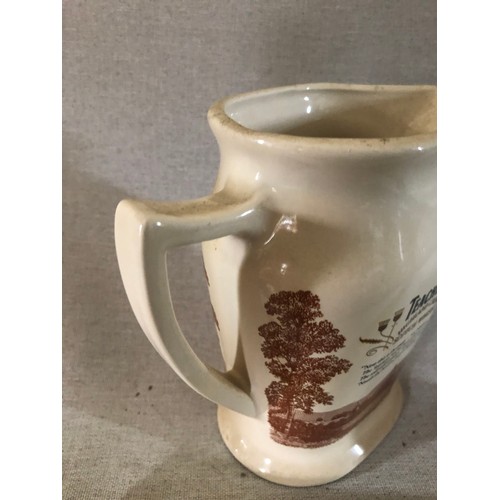 762 - Teachers Highland cream scotch whisky jug by Seton pottery.