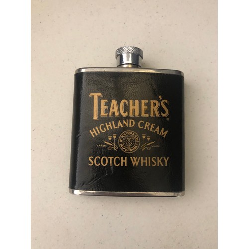 788 - Teachers Highland cream Scotch Whisky hip flask