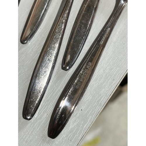 878 - Set of 6 teaspoons A1 shelield plate EPNS