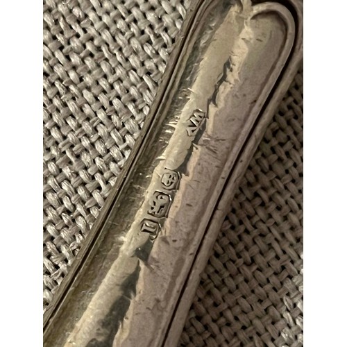 899 - Silver handled butter knife, hallmarked