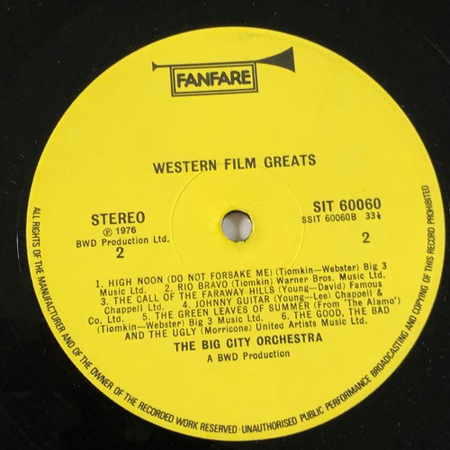 3055 - Western film greats the big city Orchestra. Fanfare EMI stereo SIT 60060