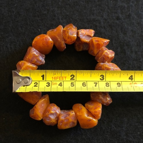 1 - Amber resin flexible bracelet