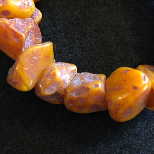 1 - Amber resin flexible bracelet